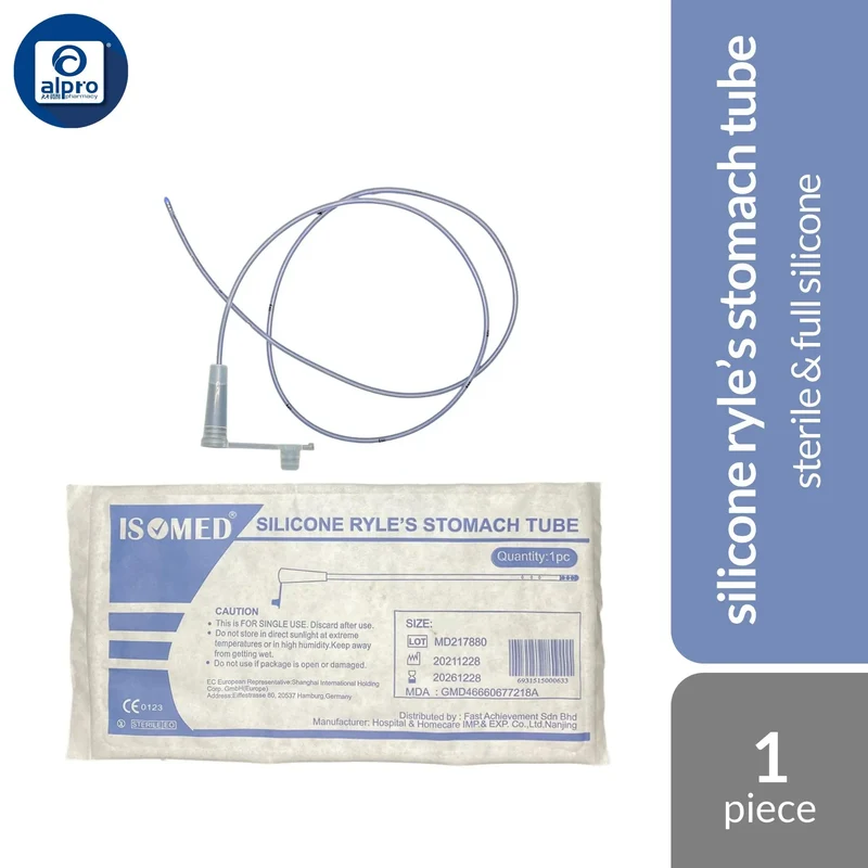 Isomed Ryle's Tube Silicone (8/ 10/ 12/ 14/ 16/ 18FR) | Sterile & Soft Full Silicone Material