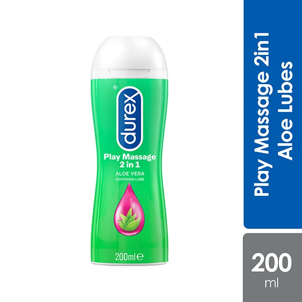 Durex 2 In 1 Message Play W/Aloevera Gel 200ml | Water Soluble