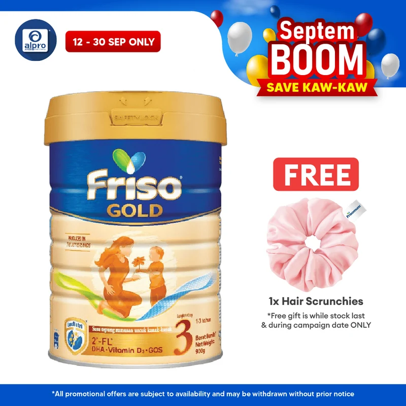 Friso Gold Step 3 Children's Milk Formula 900g | For Age 1-3 Years Old