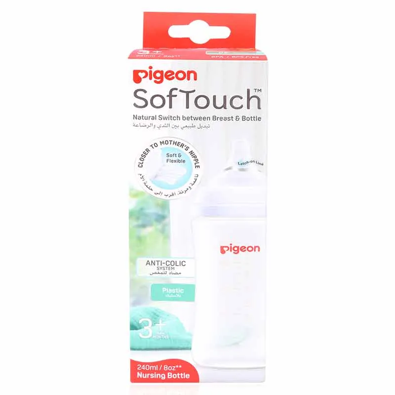 Pigeon Softouch Wn3 Nursing Bottle Plastic 240ml