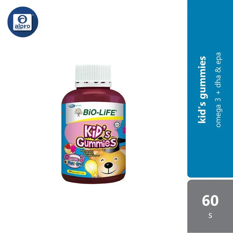 Bio-Life Kids Gummies Omega 3 Dha & Epa 60s | Healthy Development