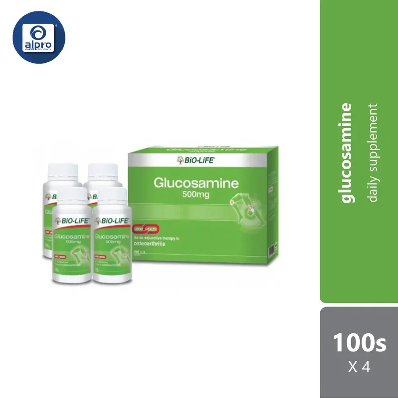 Bio-Life Glucosamine 500mg 4x100s | Maintain Joint Health