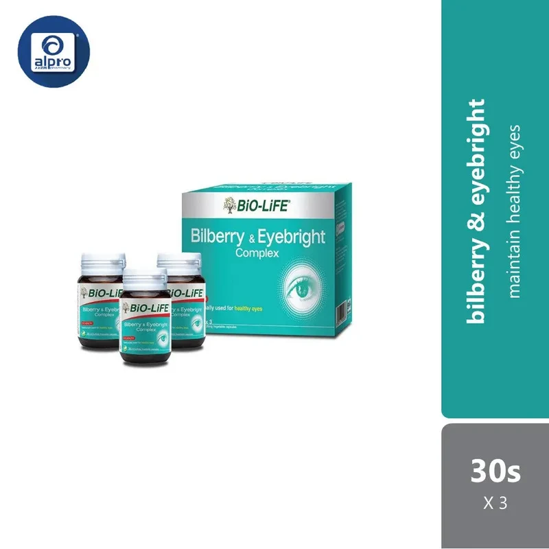 Bio-Life Bilberry&Eyebright Complex 3x30s | Maintain Healthy Eyes