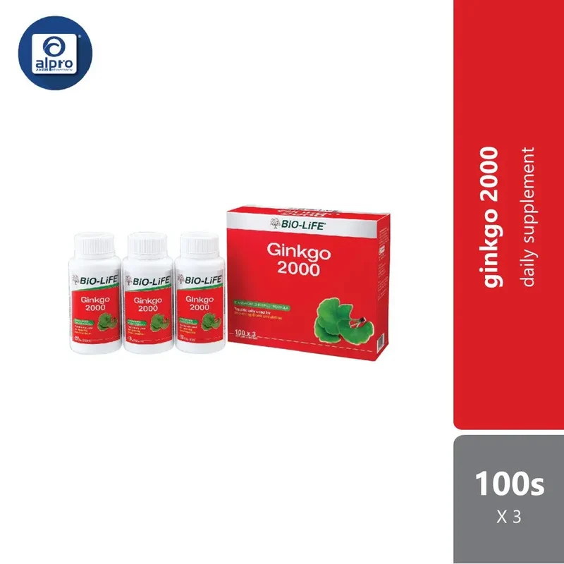 Bio-Life Ginkgo 2000 3x100s | Herbal Supplment