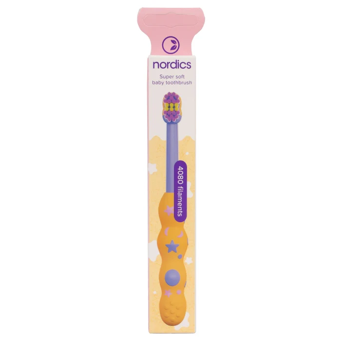 Nordics Baby Premium Toothbrush Yellow(Super Soft)-4080