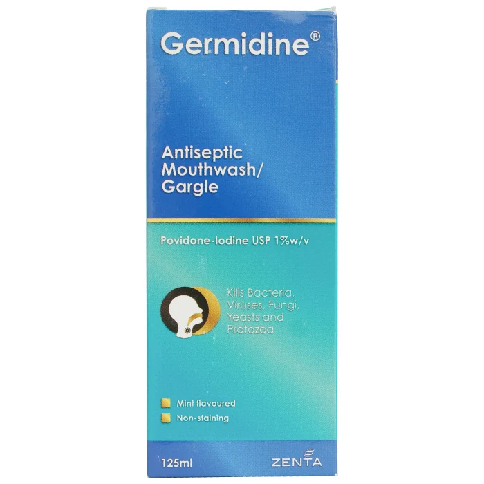 Germidine Antiseptic Mouthwash/Gargle 125ml