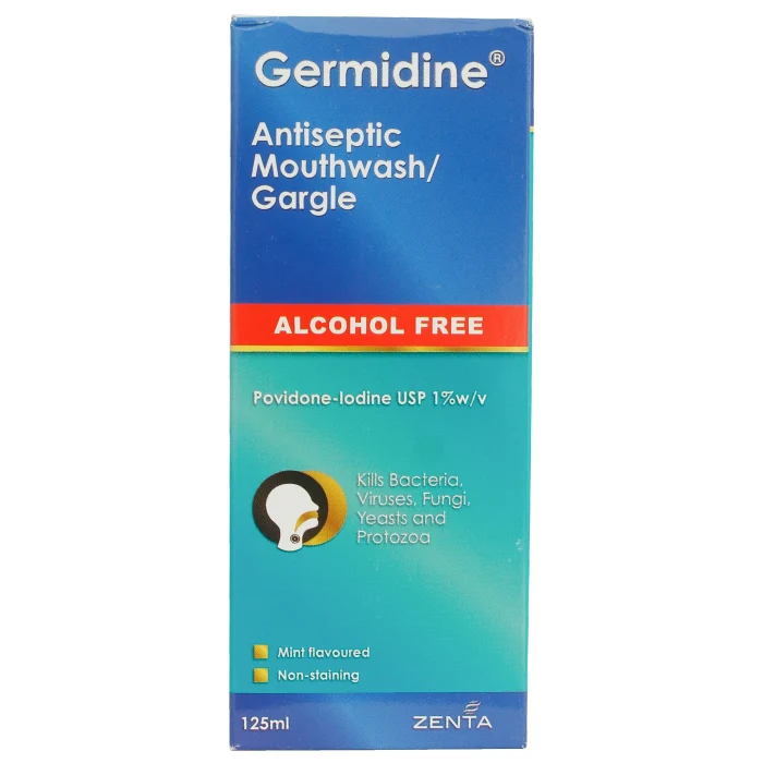 Germidine Alcohol Free Antiseptic Mouthwash/Gargle 125ml