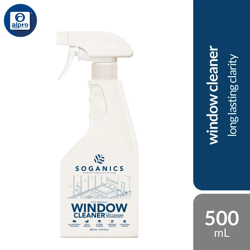 SOGANICS Window Cleaner 500mL | Long Lasting Clarity