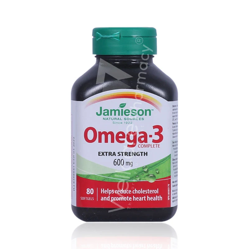 Jamieson Omega 3 600mg Capsules 80'S