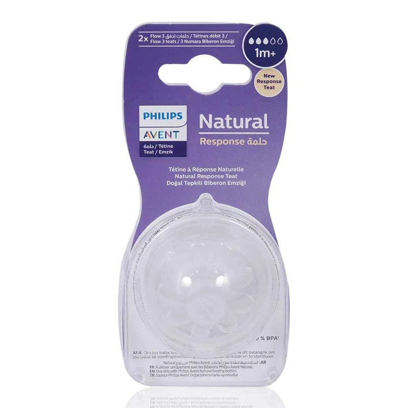 Avent Natural 3.0 Feeding Teats 1m+ 2'S-Scy963/02