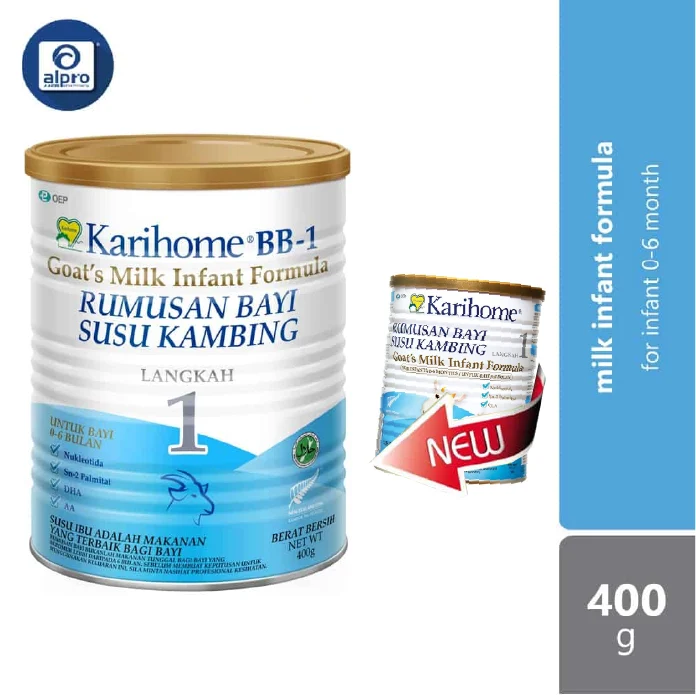Karihome Step 1 Infant's Goat's Milk Formula 400g | For Age 0~6 Months