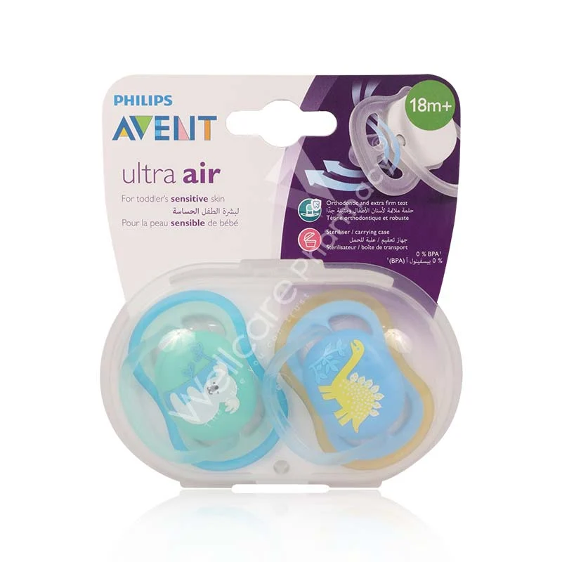 Avent Ultra Air Silicone Soother 18m+ 2'S