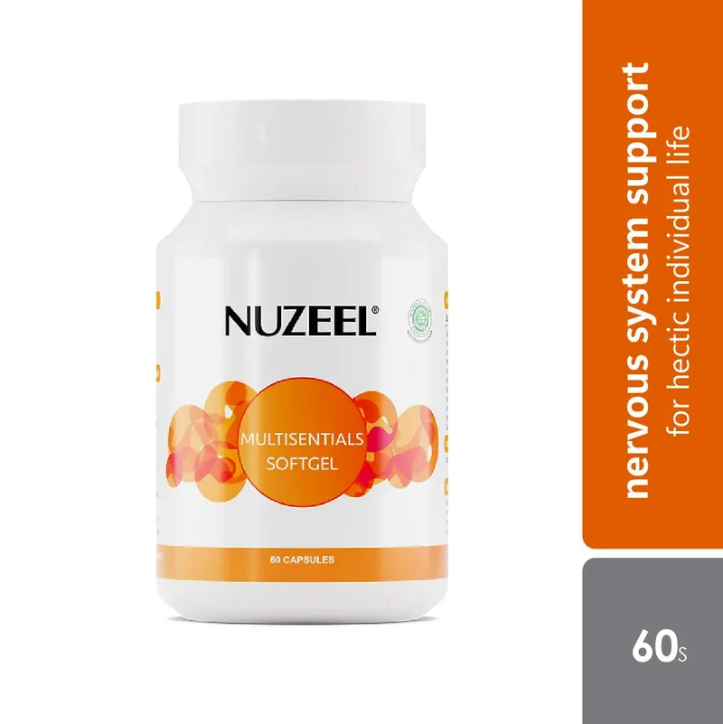 Nuzeel Multisentials Softgel 60s | Reduce Tired & Fatigue
