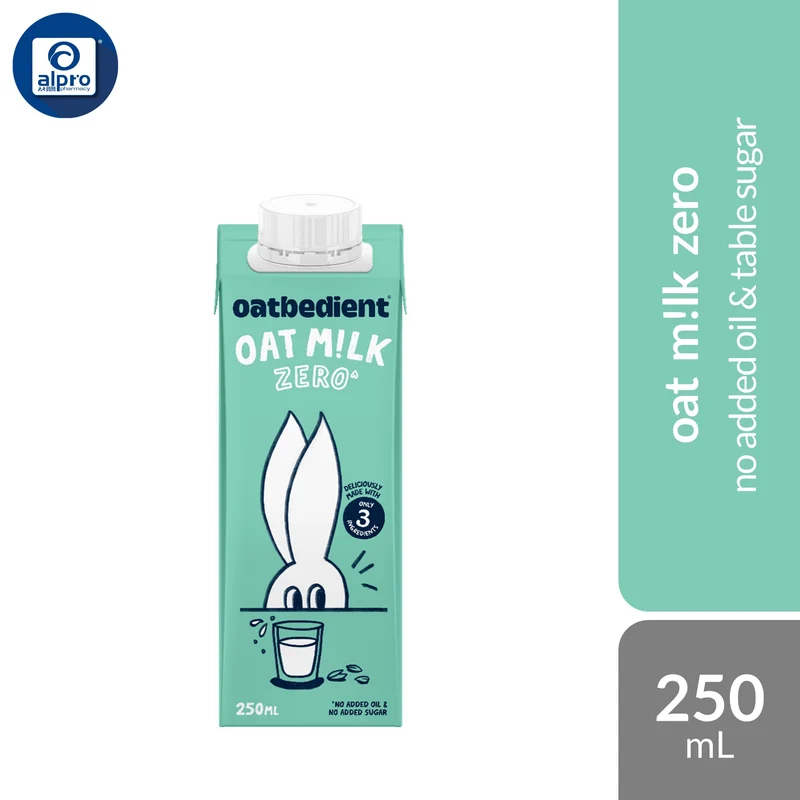 Oatbedient Oat Milk Zero 250mL | Strictly No Added Oil & Table Sugar