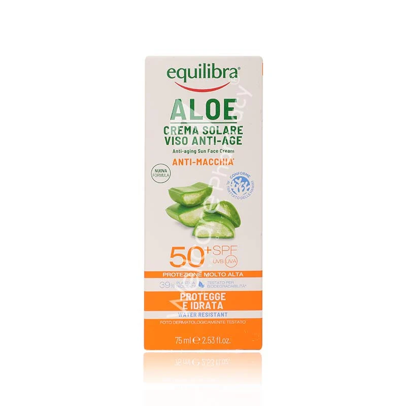 Equilibra Aloe Anti-Aging Sun Face Cream Spf 50+ 75ml
