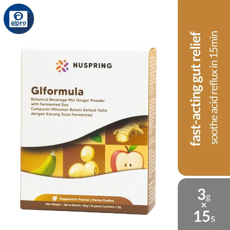 NuSpring GI Formula 3g ×15s | Helps to Soothe Acid Reflux In 15min