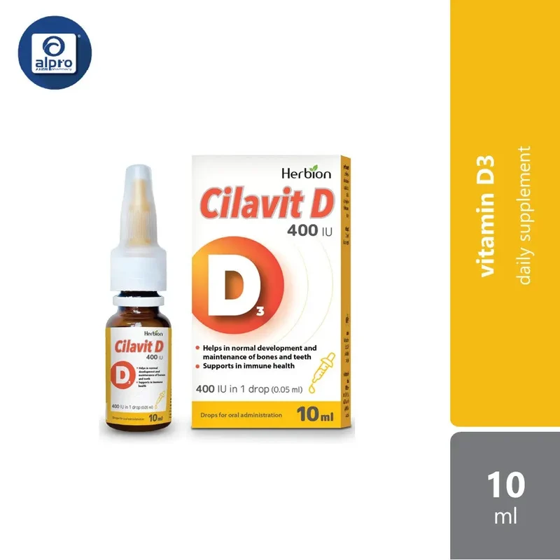 Herbion Cilavit D 400IU Drop 10ml | Gentle and Effective
