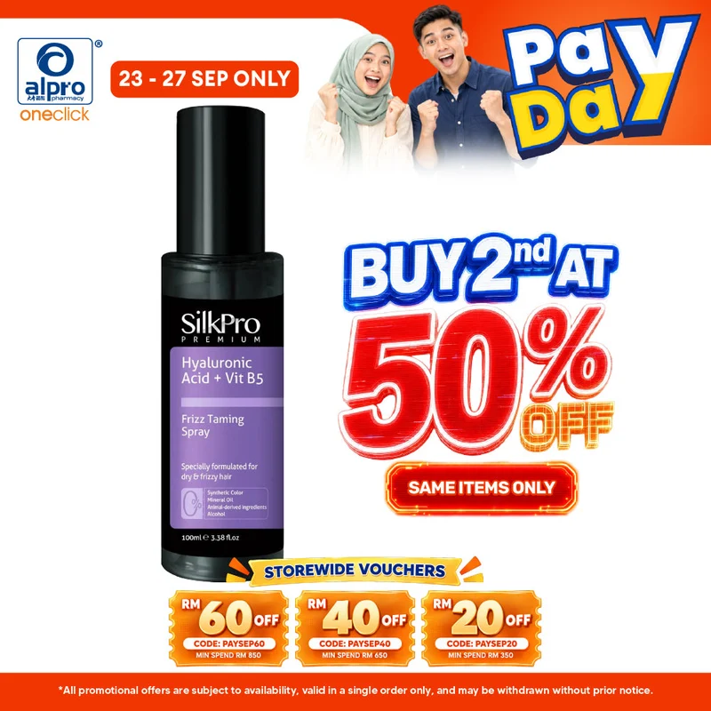 SilkPro Premium Frizz Taming Spray 100mL | Instant Fix for Frizzy Hair