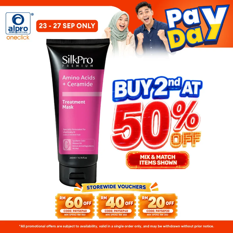 SilkPro Premium Treatment Mask 200mL | Repairs Damaged Gaps on Hair