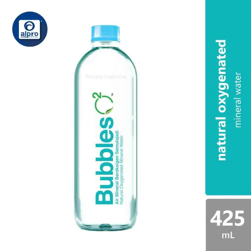 Bubbles O2 Oxygenated Mineral Water (425ml)