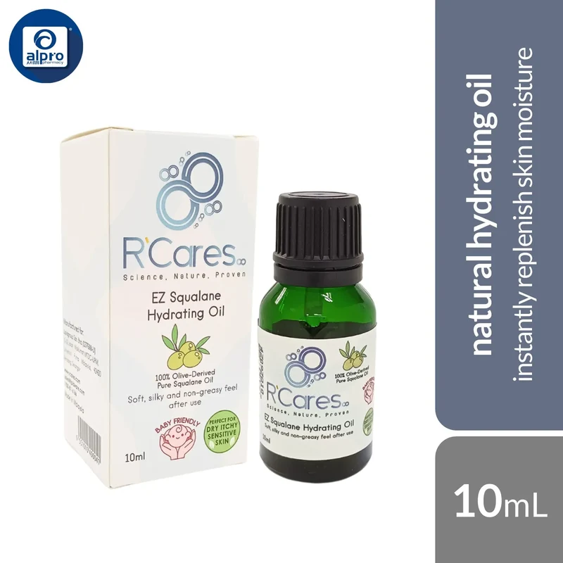 R'Cares EZ Squalane Hydrating Oil 10mL | Instantly Replenish Skin Moisture