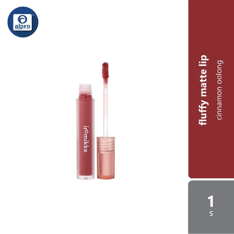 iromikke Fluffy Matte Lip 1s (Cinnamon Oolong/Mont Blanc Milk/Rose Milk Tea/Peach Oolong)