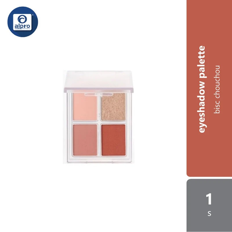iromikke 4C Eyeshadow Palette (Bisc Chouchou/Teracotta Pipi/Fierte Noir/Chic Marron/Coquelicot Ange/Cocoa Orange/Rose M)
