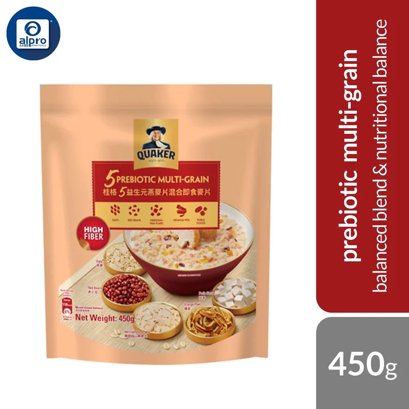 Quaker Five Prebiotic Multigrain 450g | Balanced Blend & Nutritional Balance