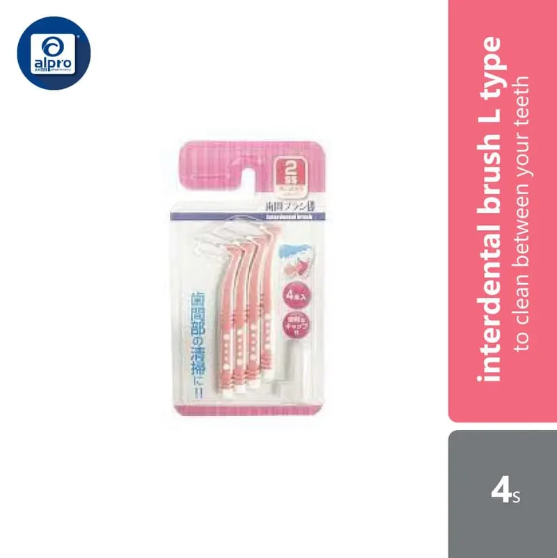 Watts Interdental Brush L Type 2SS 4s | To Clean Between Your Teeth