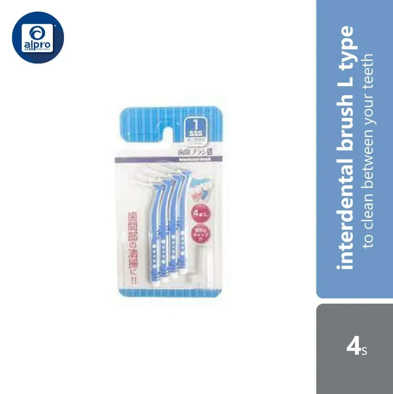 Watts Interdental Brush L Type 1SSS 4s | To Clean Between Your Teeth