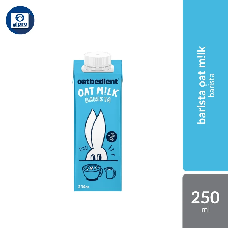 Oatbedient Oat Milk (Barista/ Chocolate) 250ml | Smooth & Creamy with Natural Sweet