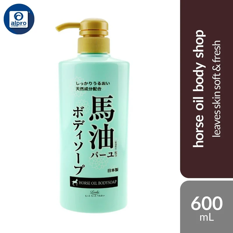 Loshi Horse Oil Body Soap 600mL | Leaves Skin Soft & Fresh