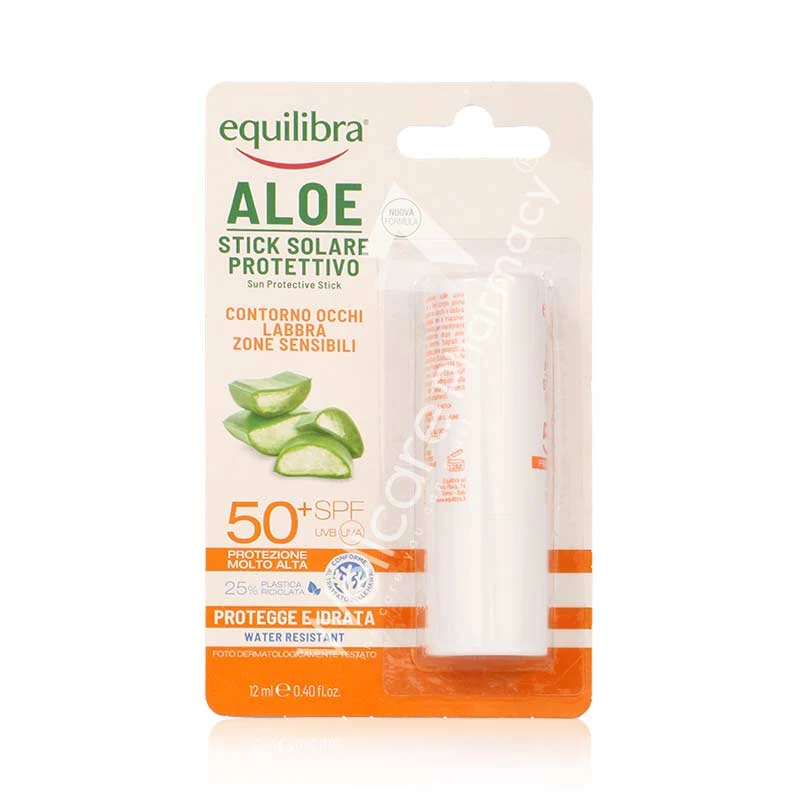 Equilibra Aloe Sun Protective Stick Spf50+ 12ml