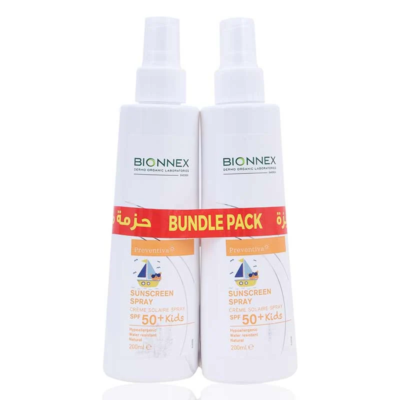 Bionnex Preventiva Sunscreen Spray Spf50+ Kids 200ml Value Pack