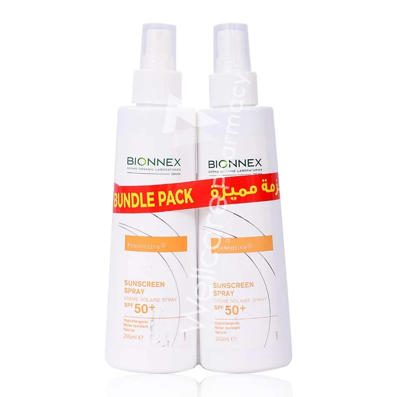 Bionnex Preventiva Sunscreen Spray Spf 50+ 200ml Value Pack