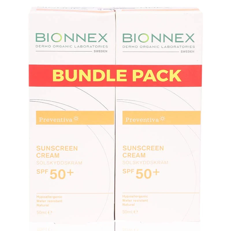 Bionnex Preventiva Sunscreen Cream Spf 50+ 50ml Value Pack