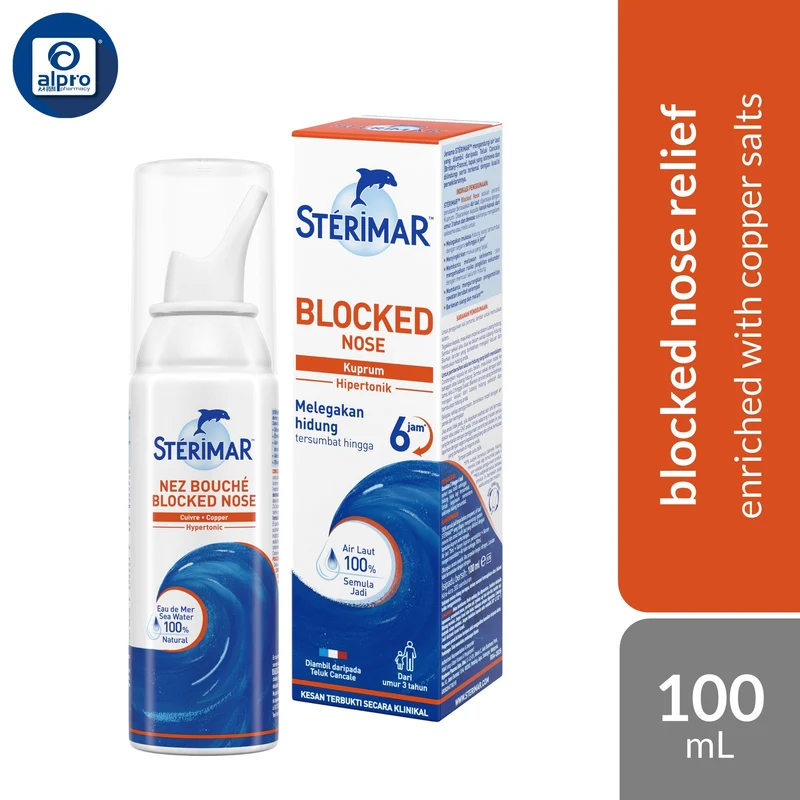 Sterimar Blocked Nose 100mL | Provides Fast Relief From Nasal Congestion
