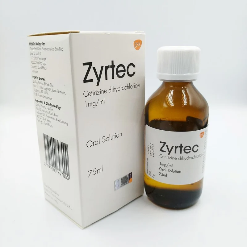 Zyrtec Oral Solution 1mg/ml 75ml