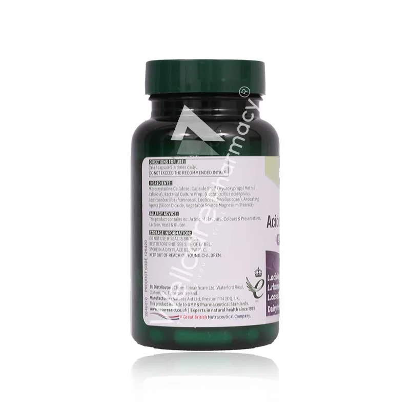 Natures Aid Advanced Acidophilus Complex Capsules 60'S