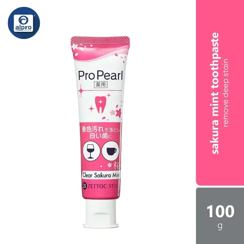 Zettoc Toothpaste Propearl Sakura Mint 100g