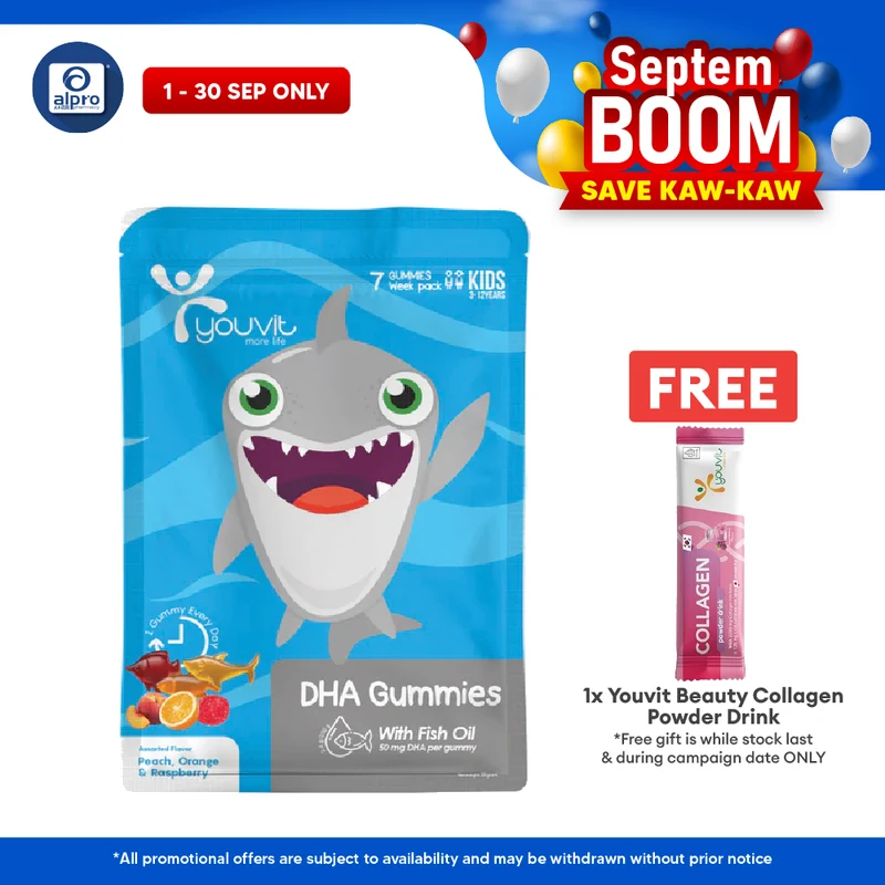 Youvit Kids Dha Gummies Assorted | 7s