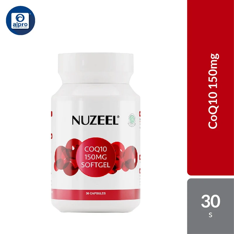 Nuzeel Coq10 150mg Softgel 30s | Reduce Oxidative Stress & Inflammation