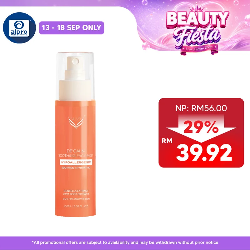 Nuvit De'Calm Soothing Face Mist 100mL | Calms & Comforts Irritated Skin