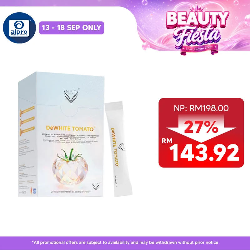Nuvit DéWhite Tomato 30s | Radiant Healthy & Whitening Skin