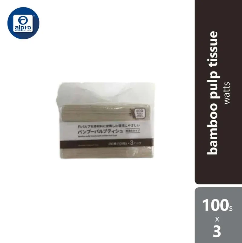 Watts Bamboo Pulp Tissue | 100s x 3