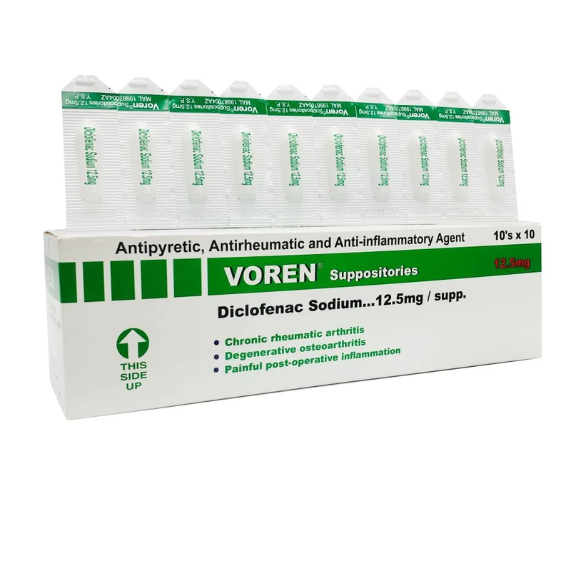 VOREN SUPPOSITORIES 12.5MG 10X10S