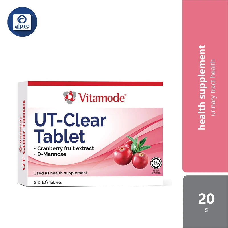 Vitamode UT-Clear Tablet 2x10s| Supports Urinary Tract Health