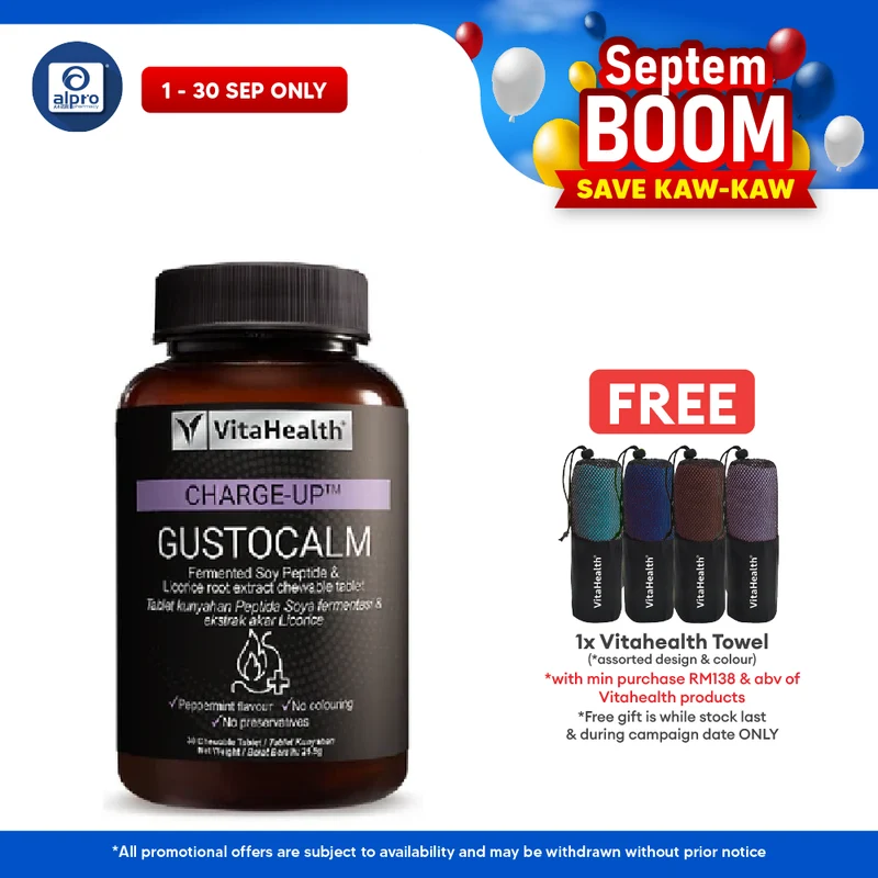 Vitahealth GusToCalm 30S | Heartburn Relieves & Healing