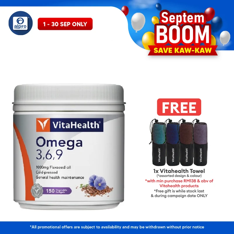 Vitahealth Omega-3,6,9 150S | Soothes Dry Eye & Skin