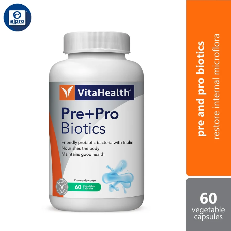 Vitahealth Pre+Pro Biotics Capsule 60s | Restore Internal Microflora
